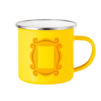 Friends frame, Yellow Enamel Metallic Cup 360ml