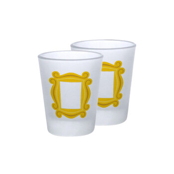 Friends frame, Σφηνοπότηρα γυάλινα 45ml του πάγου (2 τεμάχια)