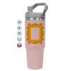 Pink color, 890ml (30oz) stainless Steel Tumbler with Handle