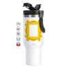 Mega Stainless steel Tumbler with lid, double wall 1,2L