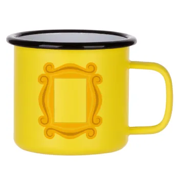 Friends frame, Metallic enamel MATT Yellow cup 360ml