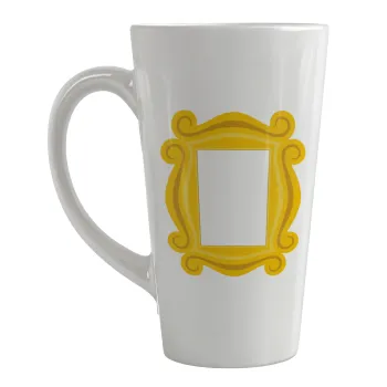 Friends frame, Κούπα κωνική Latte Μεγάλη, κεραμική, 450ml