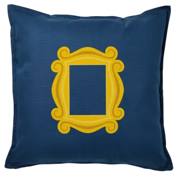 Friends frame, Sofa cushion Blue 50x50cm includes filling