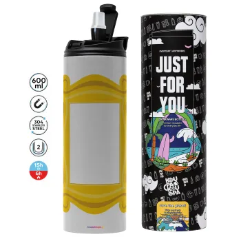 Friends frame, Tumbler stainless steel GREY 600ml