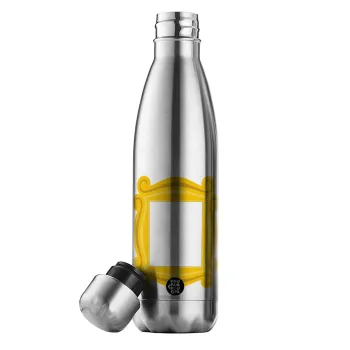 Friends frame, Μεταλλικό παγούρι θερμός Inox (Stainless steel), διπλού τοιχώματος, 500ml