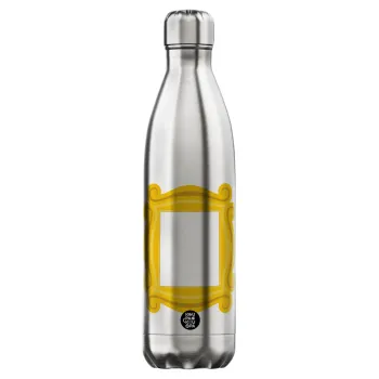 Friends frame, Μεταλλικό παγούρι θερμός Inox (Stainless steel), διπλού τοιχώματος, 750ml