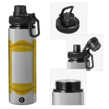 Friends frame, Metallic water bottle with safety cap, 850ml aluminum