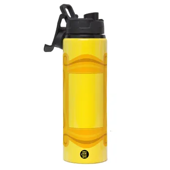 Friends frame, Μεταλλικό παγούρι νερού με καπάκι ασφαλείας, αλουμινίου 850ml