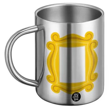 Friends frame, Ανοξείδωτη Μεταλλική Κούπα 450ml - Διπλού Τοιχώματος