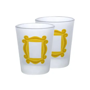 Friends frame, Σφηνοπότηρα γυάλινα 45ml του πάγου (2 τεμάχια)