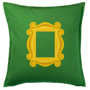 Friends frame, Sofa cushion Green 50x50cm includes filling