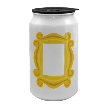Friends frame, Κούπα ταξιδιού μεταλλική με καπάκι (tin-can) 500ml