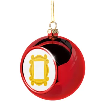 Friends frame, Christmas tree ball Red 8cm
