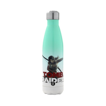 Tomb raider, Metal mug thermos Green/White (Stainless steel), double wall, 500ml