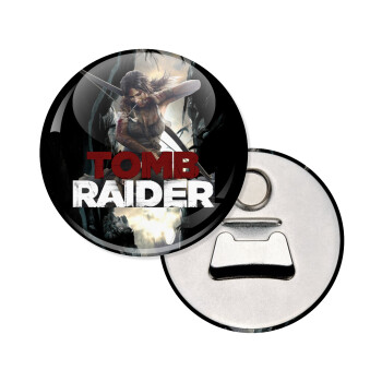 Tomb raider, Μαγνητάκι και ανοιχτήρι μπύρας στρογγυλό διάστασης 5,9cm