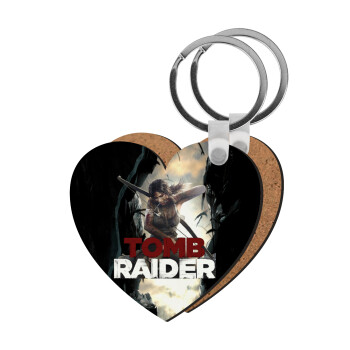 Tomb raider, Μπρελόκ Ξύλινο καρδιά MDF