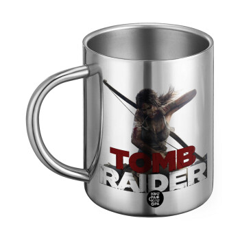 Tomb raider, Ανοξείδωτη Μεταλλική Κούπα 450ml - Διπλού Τοιχώματος