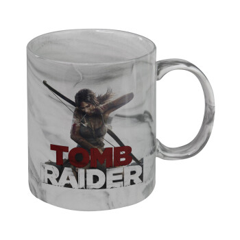 Tomb raider, Mug ceramic marble style, 330ml