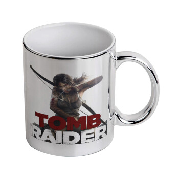 Tomb raider, Mug ceramic, silver mirror, 330ml