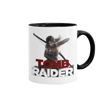 Tomb raider, Mug colored black, ceramic, 330ml
