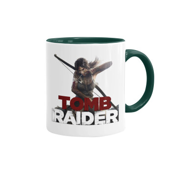 Tomb raider, Mug colored green, ceramic, 330ml