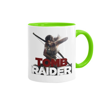 Tomb raider, Mug colored light green, ceramic, 330ml