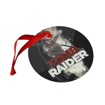 Tomb raider, Christmas ornament glass 9cm