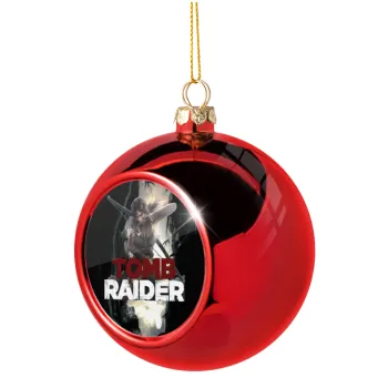 Tomb raider, Christmas tree ball Red 8cm