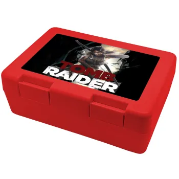 Tomb raider, Children's cookie container RED 185x128x65mm (BPA free plastic)