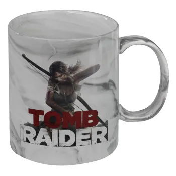 Tomb raider, Mug ceramic marble style, 330ml
