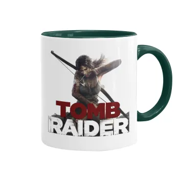 Tomb raider, Mug colored green, ceramic, 330ml