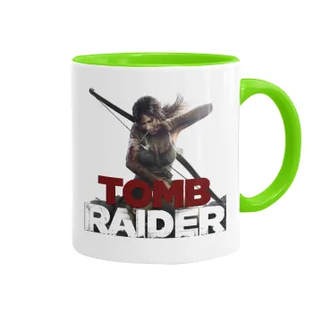 Tomb raider, Mug colored light green, ceramic, 330ml