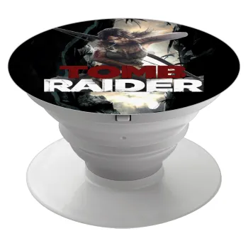 Tomb raider, Phone Holders Stand  White Hand-held Mobile Phone Holder