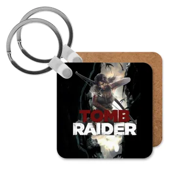 Tomb raider, Μπρελόκ Ξύλινο τετράγωνο MDF