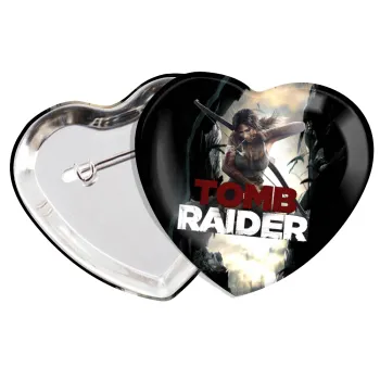 Tomb raider, Κονκάρδα παραμάνα καρδιά (57x52mm)