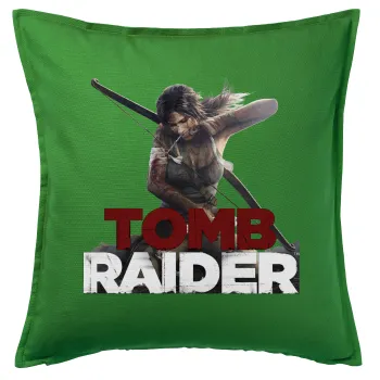 Tomb raider, Sofa cushion Green 50x50cm includes filling