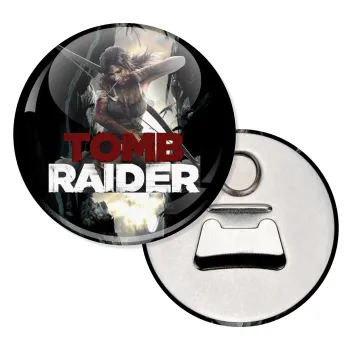 Tomb raider, Μαγνητάκι και ανοιχτήρι μπύρας στρογγυλό διάστασης 5,9cm