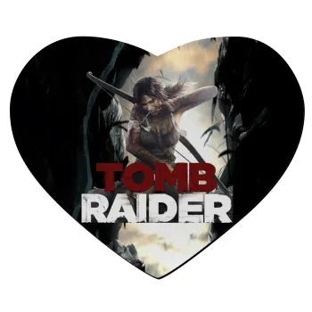 Tomb raider, Mousepad heart 23x20cm