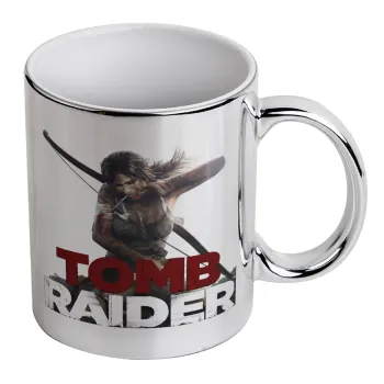 Tomb raider, Mug ceramic, silver mirror, 330ml