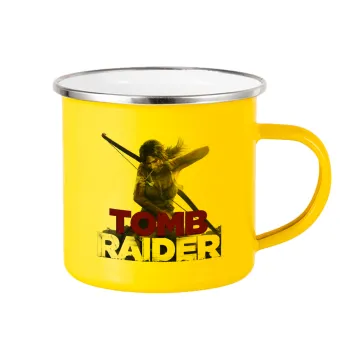 Tomb raider, Κούπα Μεταλλική εμαγιέ Κίτρινη 360ml