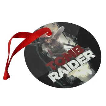 Tomb raider, Christmas ornament glass 9cm