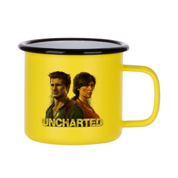 Uncharted, Metallic enamel MATT Yellow cup 360ml