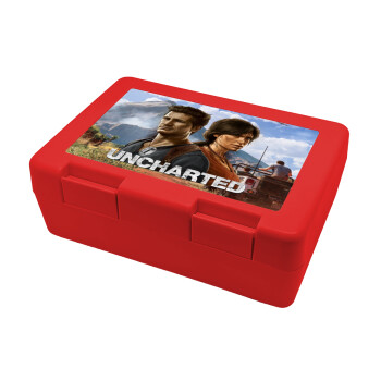 Uncharted, Children's cookie container RED 185x128x65mm (BPA free plastic)