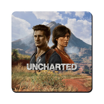 Uncharted, Τετράγωνο μαγνητάκι ξύλινο 9x9cm