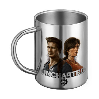 Uncharted, Ανοξείδωτη Μεταλλική Κούπα 450ml - Διπλού Τοιχώματος