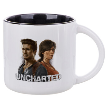 Uncharted, Κούπα κεραμική 400ml Λευκή/Μαύρη