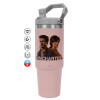 Pink color, 890ml (30oz) stainless Steel Tumbler with Handle