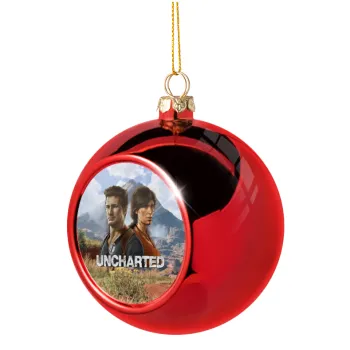 Uncharted, Christmas tree ball Red 8cm