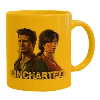 Uncharted, Κούπα, κεραμική κίτρινη, 330ml