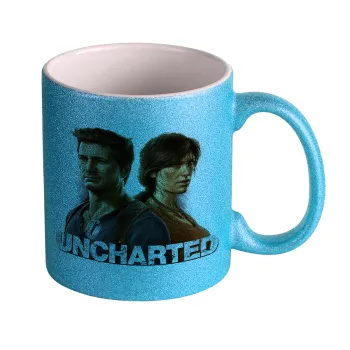 Uncharted, Κούπα Σιέλ Glitter που γυαλίζει, κεραμική, 330ml